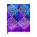 Psychedelic Mandala Wrapping Paper – Blue & Purple Marble Gift Wrap